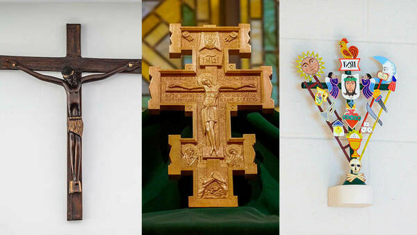 Triptych of Crucifixes from the Crucifix Initiative