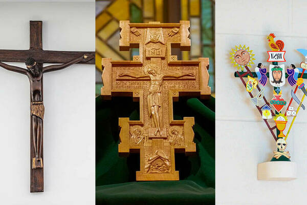 Triptych of Crucifixes from the Crucifix Initiative