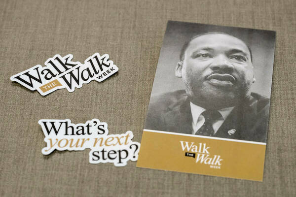 Promotional items from the University's ninth annual observance of Walk the Walk Week